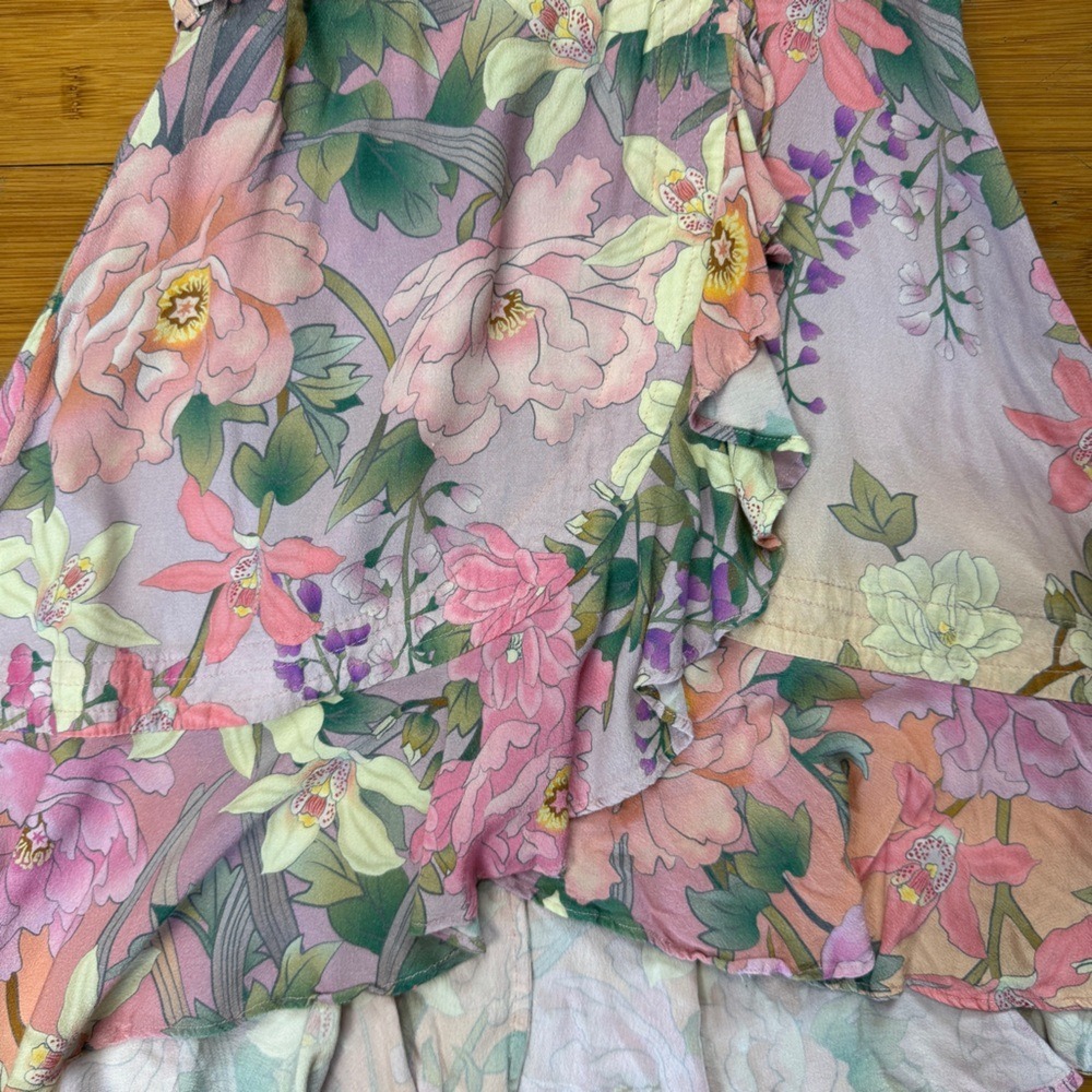 Spell & The Gypsy Womens Mini Dress Boho Floral Size XS Ethereal Festival - Picture 7 of 12